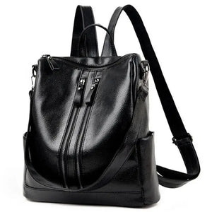 Lady Leather Backpack Travel Bag