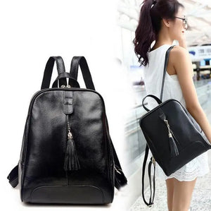 Lady Leather Backpack for Travel