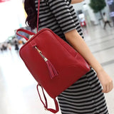 Lady Leather Backpack for Travel