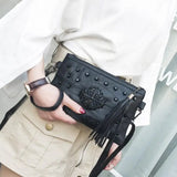 Hot Women Hand Bag Female Rivet Shoulder Bag Clutch Bag