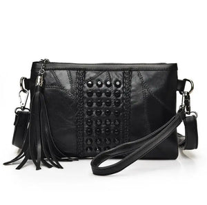 Hot Women Hand Bag Female Rivet Shoulder Bag Clutch Bag
