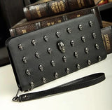 Skull Punk Long Zipper Women's Wallet