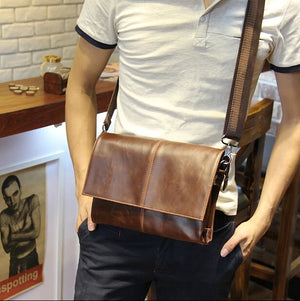 Vintage Small Messenger Bag Men Clutch