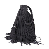 X-Online Lady Tassel Bag Faux Suede Messenger Cross-Body Bag