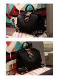 X-Online Women Bag Female Doctor Bag Lady Rivet Tote