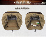 Canvas Backpack for Men Casual Travel Bag Student School Bag