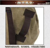 Canvas Backpack for Men Casual Travel Bag Student School Bag