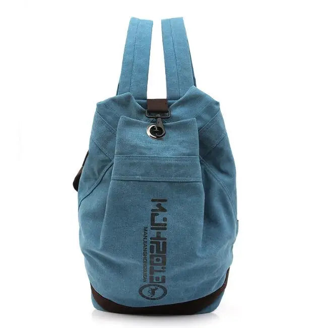 Canvas Backpack for Men Casual Travel Bag Student School Bag