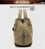 Canvas Backpack for Men Casual Travel Bag Student School Bag