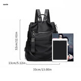 X7YA Women Backpack Anti-theft Student Daypack Female Bookbag Travel