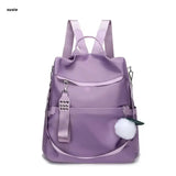 X7YA Women Backpack Anti-theft Student Daypack Female Bookbag Travel