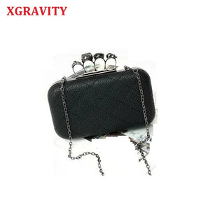 Skull Finger Chain Bag Casual Envelope Ladies Ghost Bag