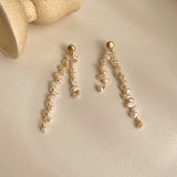 Bohemia Style Freshwater Pearl Earrings for Travel