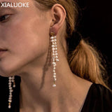 Bohemia Style Freshwater Pearl Earrings for Travel