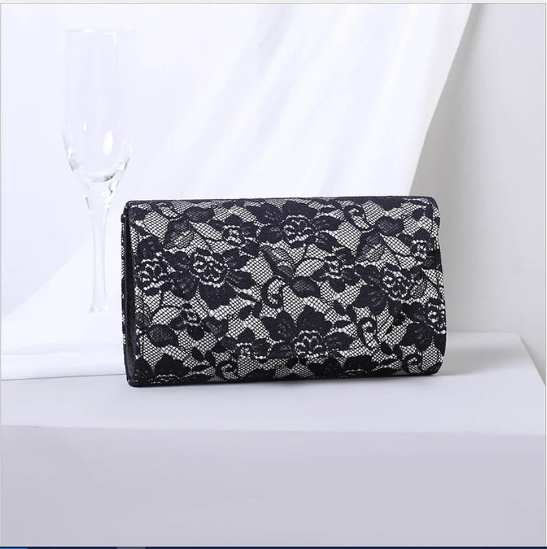 Lace Evening Clutch Bag Wedding Clutches Purse Crossbody Bags