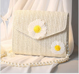daisy Straw Beam Set Girl One-Shoulder Messenger Bag
