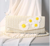 daisy Straw Beam Set Girl One-Shoulder Messenger Bag