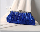 Pleated Clutch Purse Evening Bag Bridal Wedding Handbag