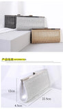 Crystal Diamond Clutch Purse Evening Bag Women Bridal Wedding Party Handbag