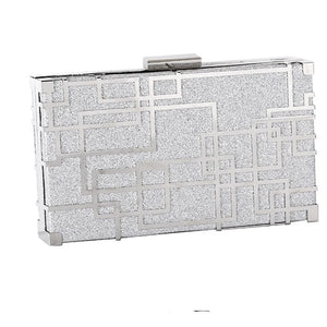 Crystal Rhinestones Evening Bags Wedding Bridal Handbag Purse Flower Clutch