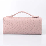 Ostrich Pattern Long Clutch Tote Bag