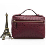 High Ostrich Pattern PU Leather Clutch Bag for Women