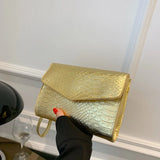 PU Leather Clutch Bags Women Snake Pattern Envelope Pouch Wallet