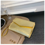 PU Leather Clutch Bags Women Snake Pattern Envelope Pouch Wallet