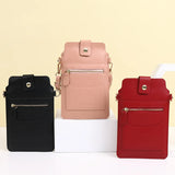 PU Leather Crossbody Phone Bags for Women Casual Shoulder Messenger Purse