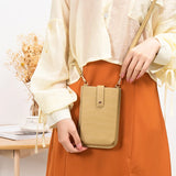Crocodile Pattern PU Leather Crossbody Phone Bag for Women Lady