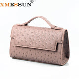 Women Ostrich Pattern Handbags Female Evening Party Bag