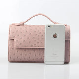 Women Ostrich Pattern Handbags Female Evening Party Bag