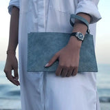 Snake Pattern Clutch Handbag Women Laptop Bag Wristlet