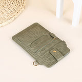 Women Crocodile Pattern PU Leather Crossbody Phone Bag