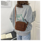 XSLING Plush Women's Shoulder Crossbody Bag