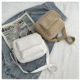 XSLING Plush Women's Shoulder Crossbody Bag