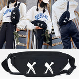XX Letter Print Waist Bags Outdoor Sport Chest Packs Crossbody Bag