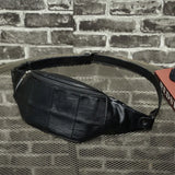 Xiao.p Men's Waterproof Waist Bag High PU Leather Chest Banana Bag