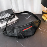 Xiao.p High Pu Leather Men's Waist Pack