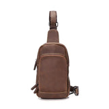 Xiao.p Crazy Horse Leather Crossbody Bag Chest Messenger Shoulder Travel
