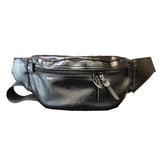 Xiao.p Men's Vintage Pu Leather Waist Bag with Belt Pack