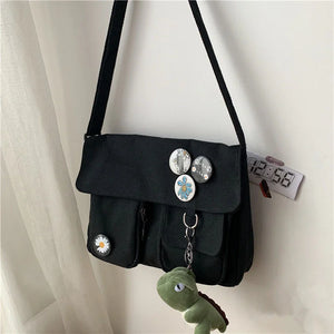 Xierya Women Shoulder Bag Canvas Messenger Bag Youth Ladies Student