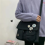 Xierya Women Shoulder Bag Canvas Messenger Bag Youth Ladies Student