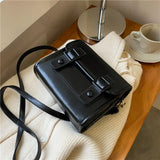 Xiuya Japanese Crossbody Bag Vintage Pu Leather Messenger Bag for Women