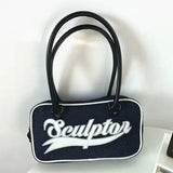 Xiuya Retro Womens Shoulder Bag Casual All-match Travel Fitness Baseball Sports