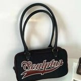 Xiuya Retro Womens Shoulder Bag Casual All-match Travel Fitness Baseball Sports