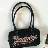 Xiuya Retro Womens Shoulder Bag Casual All-match Travel Fitness Baseball Sports