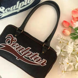 Xiuya Retro Womens Shoulder Bag Casual All-match Travel Fitness Baseball Sports