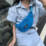 Colorful Bucke Straps Shoulder Bag Casual Travel Waist Bag