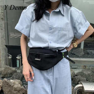 Colorful Bucke Straps Shoulder Bag Casual Travel Waist Bag